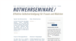 Desktop Screenshot of notwehrtraining.de